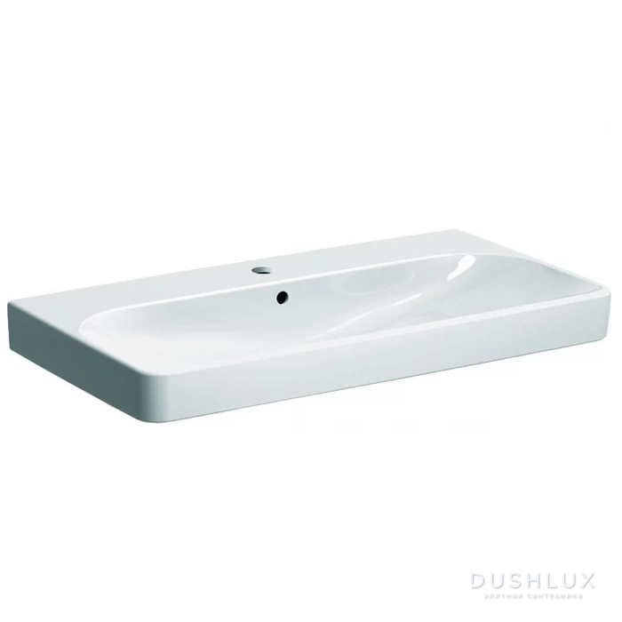 Фото Geberit Smyle Square Раковина 90x48см., подвесная, 1 отв., цвет: белый