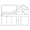 Decor Walther Black Stone Держатель для бумажных полотенец, настольный, цвет: черный матовый