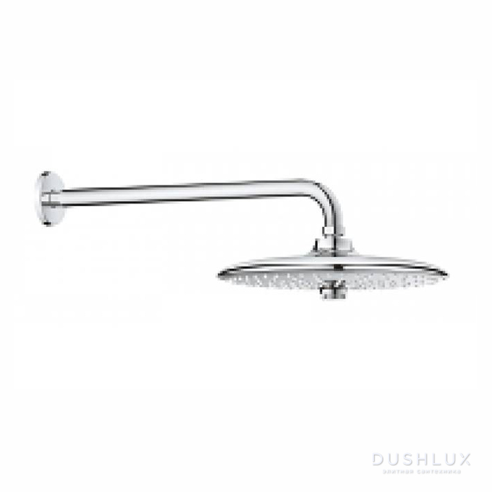 Фото Grohe EPH Верхний душ с кронштейном 38см., настенный, 3 режима, с функцией EcoJoy, цвет: хром