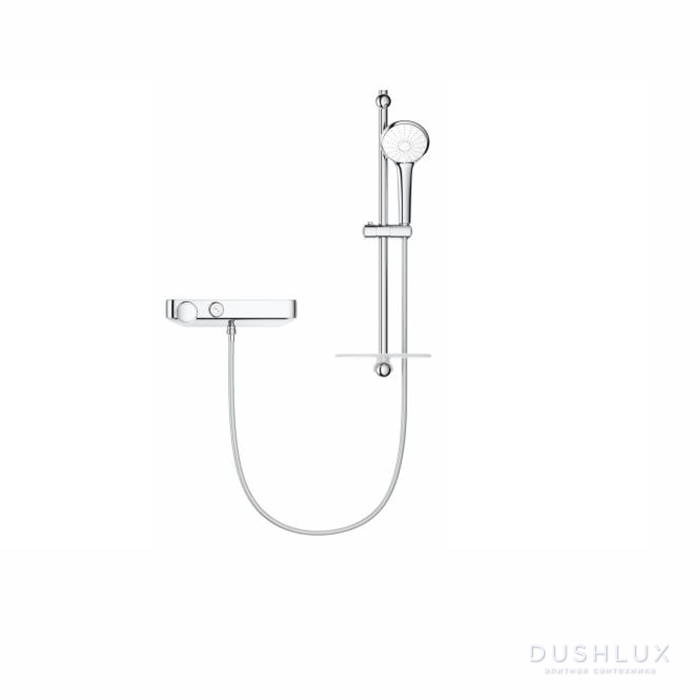 Фото Grohe Grohtherm Термостатический смеситель для душа с душевой штангой 600 мм, цвет: хром