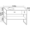 Burgbad Coco Комплект напольной мебели 120x50x87 см, цвет: серый