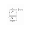 Grohe Cube Раковина 60 см, 1 отв., накладная, цвет: белый