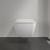Villeroy&Boch Venticello Сиденье с крышкой для унитаза, с микролифтом, нерж. сталь, SlimSeat LINE, цвет: альпийский белый