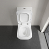 Villeroy&Boch Venticello Унитаз-компакт с открытым смывным краем, моноблок, 37.5х70см, с антигрязевым покрытием CeramicPlus, цвет: белый