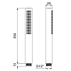 Almar Velvet Ручной душ Ø2.4см., 1 режим, цвет: латунь брашированная PVD