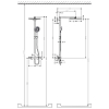 Hansgrohe Raindance S Душевая система Showerpipe: верх.душ 300 1jet, ручн.душ, шланг, термостат, цвет: хром