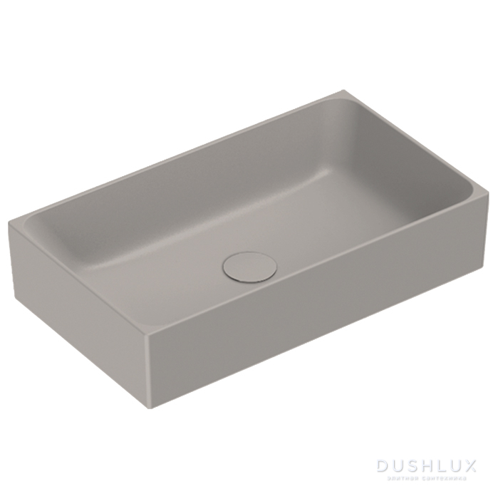 Фото Catalano Premium Раковина 60x35см накладная, без отв., цвет: Tortora Satinato