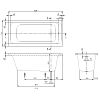 Villeroy&Boch Architectura Ванна 170х70х50.5см., встраиваемая, акрил, цвет: альпийский белый