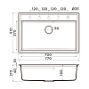 Omoikiri Daisen 77 Кухонная мойка 77x19x51см.,встраиваемая, цвет: пастила