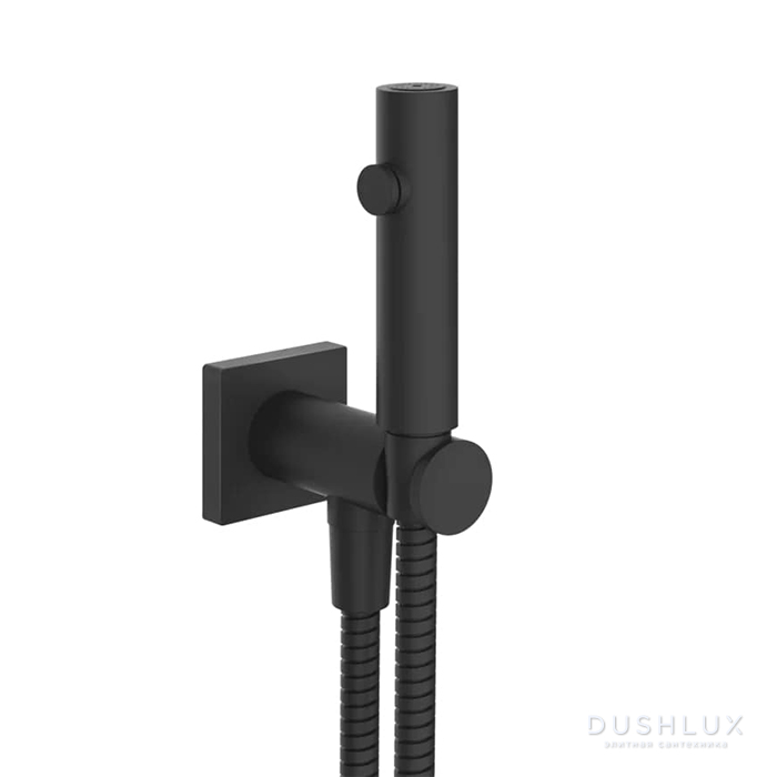 Фото Gessi Rilievo Гигиенический душ настенный на 1/2", цвет: nero XL
