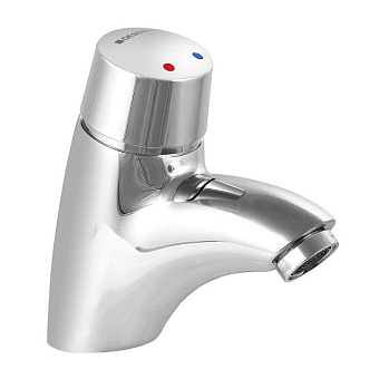 Geberit HyTronic Кран-смеситель для раковины, 1 отв., нажимной, порционный, цвет: хром