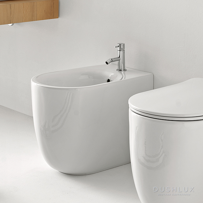 Kerasan Nolita Биде напольное с 1 отв. под смеситель 55х35 см, с ...