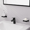 Hansgrohe Logis Смеситель для раковины, 1 отв., с донным клапаном Push-Open, цвет: черный матовый