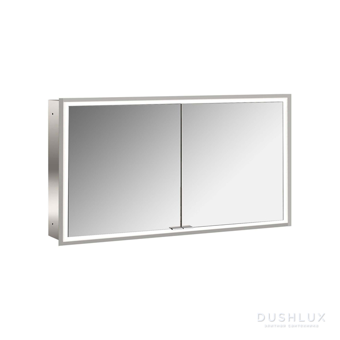 Фото Emco Prime Зеркальный шкаф 130см., с подсветкой LED Facelift встраив. модель, 2-дверки, IP 20 зеркальная задняя стенка