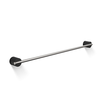 Decor Walther Black Stone HTE60 Полотенцедержатель 60см., подвесной, цвет: черный матовый/сталь матовая