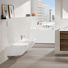 Villeroy&Boch Venticello Унитаз подвесной 37.5x56см, сиденье SlimSeat, микролифт, цвет: альпийский белый