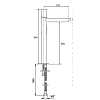 Maier Cylinder Смеситель для раковины, на 1 отв., высокий, цвет: хром