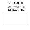 Fap Roma Diamond Керамогранит 75х150см, универсальная, цвет: brillante/frammenti black