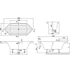 Villeroy&Boch Squaro Ванна 190х80х50см., цвет: белый