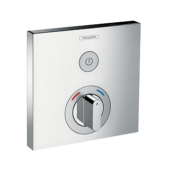Hansgrohe ShowerSelect Встраиваемый смеситель для душа, 1 источник с кнопкой вкл/выкл., (внешняя часть), цвет: хром