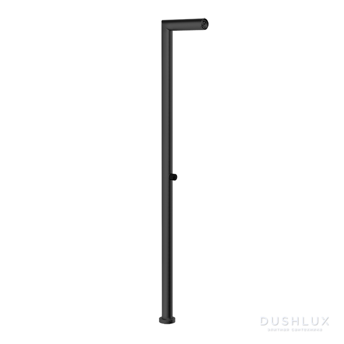 Фото Gessi Outdoor Душевая стойка, для установки на улице, напольная, на 1 выход, без ручки и верхнего душа, цвет: Black XL