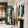 Gessi Venti20 Смеситель для раковины на 1 отверстие, однорычажный, высокий, в комплекте с донным клапаном, цвет: Brass PVD