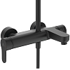 Ideal Standard IdealRain Cerafine O Душевая система с настенным смесителем, верхним душем Ø20см., держателем, лейкой для душа и шлангом 175см., цвет: черный матовый