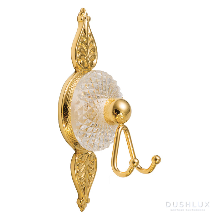 Фото Cristal et Bronze Cygne Ailé Flamant Настенный двойной крючок, цвет: золото