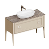 Kerama Marazzi Plaza Classic Тумба напольная 120см, 1+1 ящик, цвет: капучино матовый