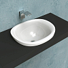 Flaminia Io Раковина 60x50.4x27.5 см, без отв., полувстраиваемая, цвет: белый
