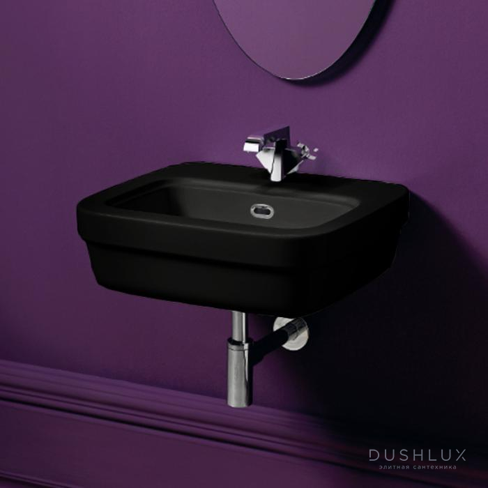 Фото SIMAS Evolution Раковина 53х45 см, 1 отв., цвет: черный