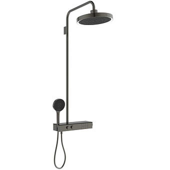 Ideal Standard Solos Душевая система, с термостатическим смесителем для душа, держатель для лейки, верхний душ 33см., ручная душевая лейка, шланг 175см., цвет: PVD Magnetic Grey (Магнит)