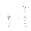 Decor Walther clear стеклоочиститель, цвет: золото