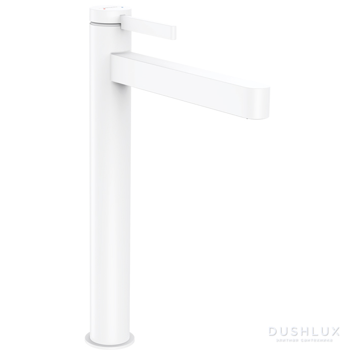 Фото Hansgrohe Finoris Смеситель для раковины, 1 отв., со сливным клапаном Push-Open, цвет: белый матовый