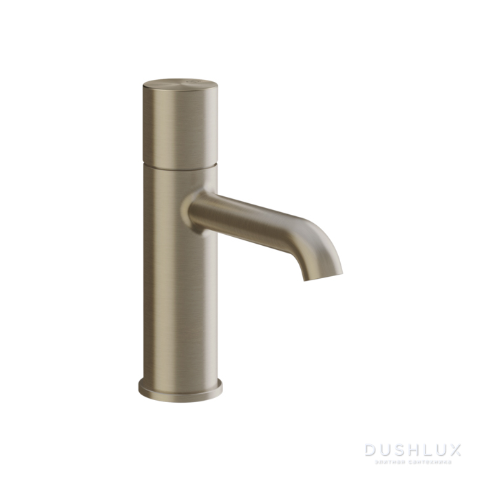 Фото Gessi Habito Cesello Смеситель для раковины, 1 отв., без донного клапана, цвет: Finox Brushed Nickel