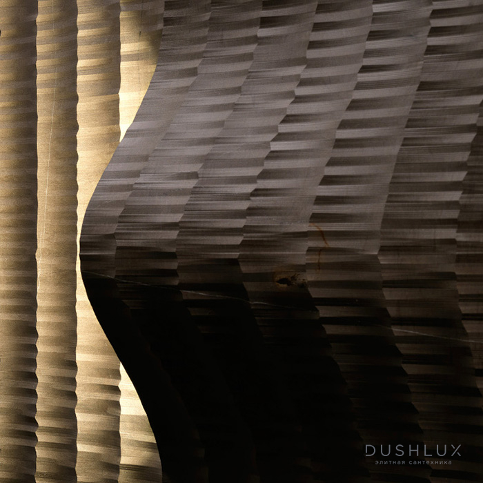 Фото Lithos Design Organic Натуральный камень 60x60x14см, настенный, материал: мрамор grigio tundra/tratto coni luce