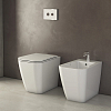 Globo Stone Унитаз 56x36см., напольный, с системой скрытого крепежа, слив универсальный, цвет: белый