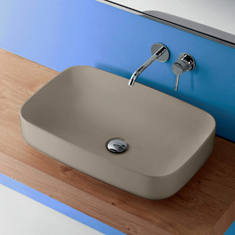 Kerasan Tribeca Раковина 60x38 см, без отв., накладная, цвет: Nocciola
