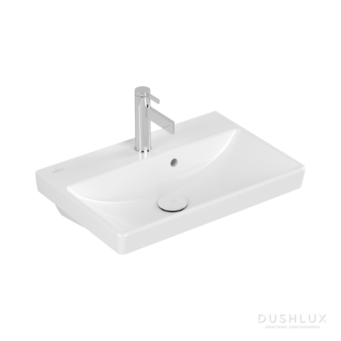 Фото Villeroy&Boch Avento Раковина 55х37 см, 1 отв., с переливом, цвет: белый