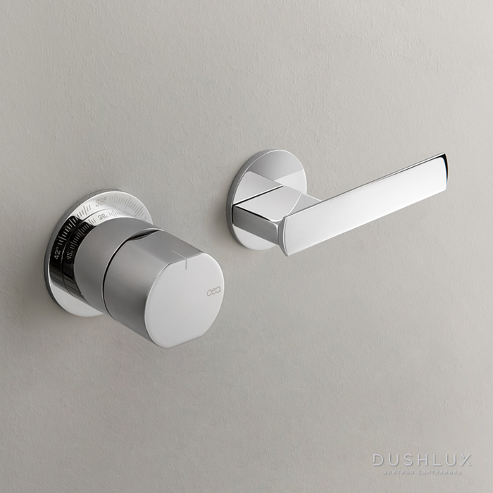 Фото CEA Design AYLA Смеситель для душа, настенный, термостатический, цвет: полированная сталь