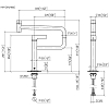 Dornbracht Tara Ultra PIVOT Смеситель для раковины, на 1 отв., цвет: платина матовая