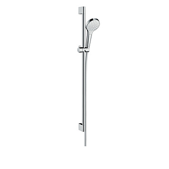 Hansgrohe Croma Seleсt S Душевой набор: штанга 900mm, ручной душ 110, 1jet (Rain), шланг, цвет: белый/хром