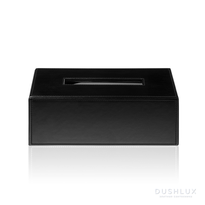 Фото Decor Walther Brownie KB40 Диспенсер для салфеток 24x12x8см, настольный, цвет: черная кожа