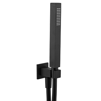 Plumberia Selection TAG Душевой гарнитур с ручным душем, держателем и шлангом PVC 150см., цвет: черный матовый