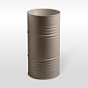 Kerasan Artwork Раковина свободностоящая "BARREL" d45x90см, без отв., слив в стену, цвет: Nocciola