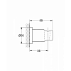 Grohe Rainshower Держатель для ручного душа, настенный, круглый, цвет: хром