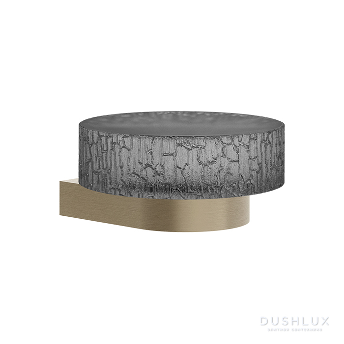 Фото Gessi Incastri Мыльница подвесная, цвет: Finox Brushed Nickel /Light Smoke