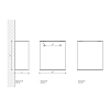 Decor Walther DW 31 Ведро 21.5x12.5x23.5см, подвесное, цвет: хром