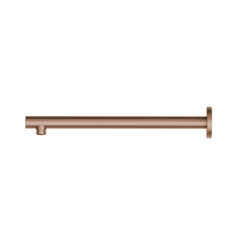 Newform Head Showers Душевой кронштейн 35см., настенный, закругленный, цвет: PVD brushed copper bronze