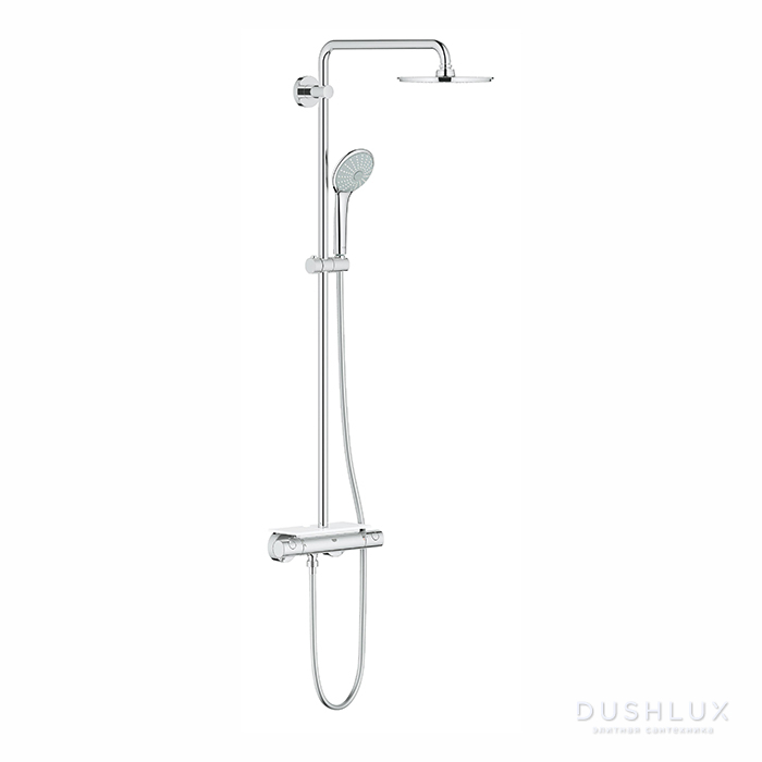 Фото Grohe EPH Душевая система с термостатическим смесителем и полочкой, цвет: хром